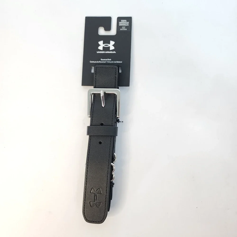 Under Armour Youth Baseball Belt Black Adjustable OSFA Boys 1252085-001
